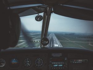 Airplane cockpit