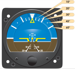 Aircraft attitude indicactor