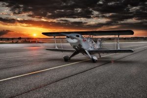 Propeller airplane