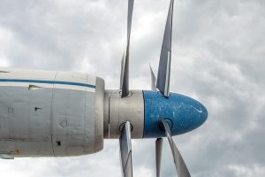 Propeller airplane