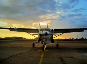 Propeller airplane