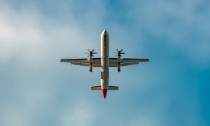 Propeller airplane